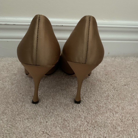 Dolce & Gabbana Satin Peep Toe Pumps - Picture 4 of 8